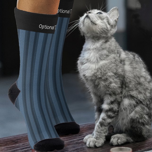 Denim Blue Strick Look Vertical Strip - Hinzufügen Socken (Von Creator hochgeladen)