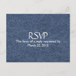 Denim Blue UAWG with Menu Choice Einladungspostkarte