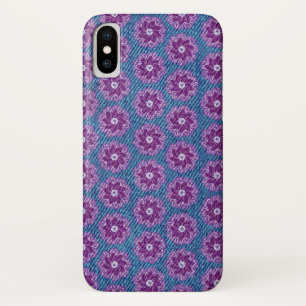 Denim & Blume lila/blaue iPhone-Gehäuse Case-Mate iPhone Hülle