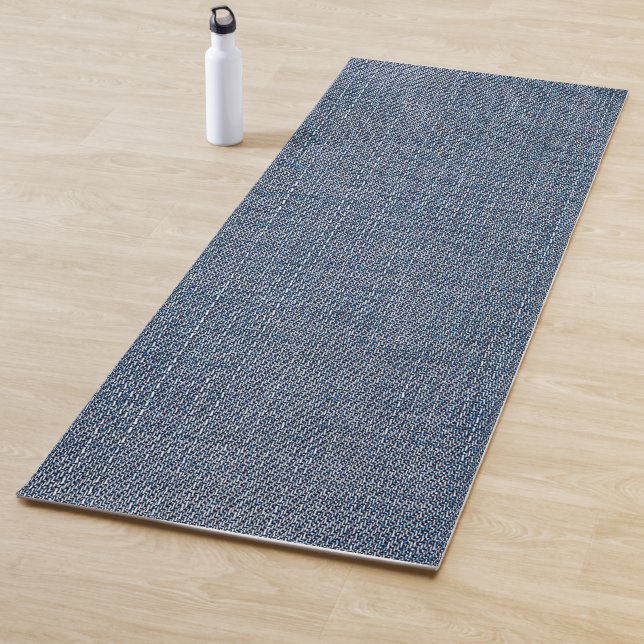 Denim-Blumstoff  Yogamatte (Beispiel)