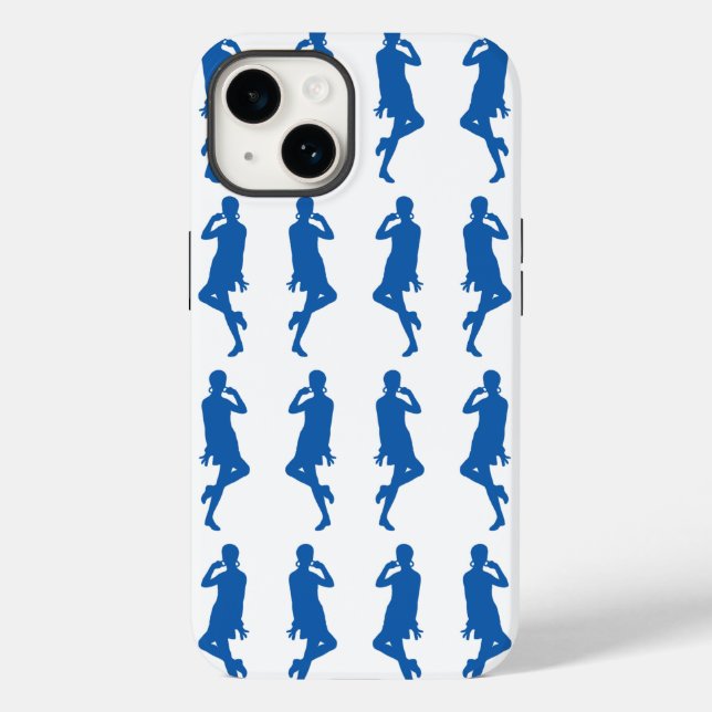 Denim Bold Mod GoGo Girls Case-Mate iPhone Hülle (Rückseite)