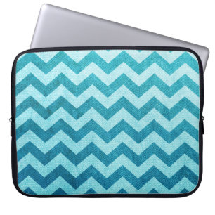 Denim Chevron von Shirley Taylor Laptopschutzhülle