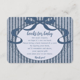 Denim Coquette Schleife Blue Jean Baby Bücher für  Begleitkarte