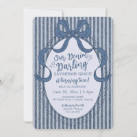 Denim Coquette Schleife Blue Jean Baby Geburtstag