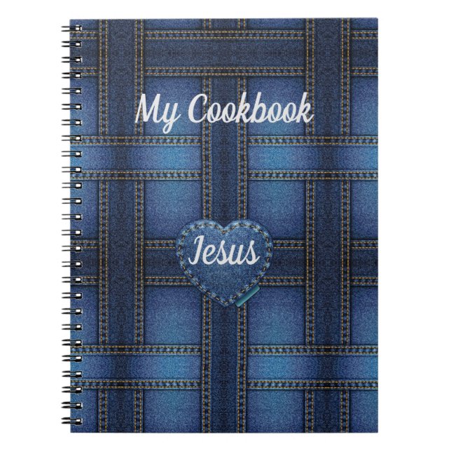 Denim Design Notebook Notizblock (Vorderseite)
