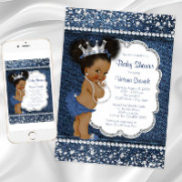 Denim Diamond Girls African American Baby Shower
