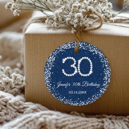 Denim Diamonds 30. Geburtstag Vielen Dank für Ihre Geschenkanhänger