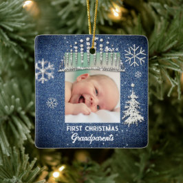 Denim Diamonds First Christmas Tiara GrandelEltern Keramikornament