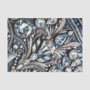 Denim & Diamonds Gemstone Bling Jean Seidenpapier