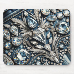 Denim & Diamonds Gemstone Jean Birthday Party Mousepad
