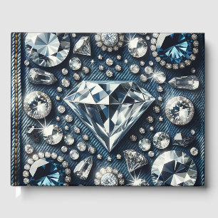 Denim & Diamonds Glamouröse Juwelen mit Edelsteine Gästebuch