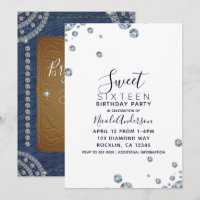 Denim & Diamonds Leather Birthday Sweet 16 Party