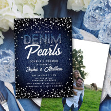 Denim Diamonds Pearls Foto Dusche