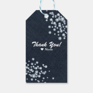 Denim & Diamonds verstreute Bling-Party-Favor Geschenkanhänger