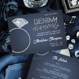 Denim Diamonds Wedding Ring Bachelorette Route Einladung