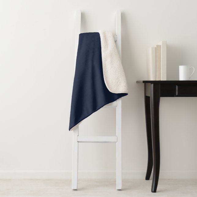 Denim einfarbig einfarbig sherpadecke (Beispiel)