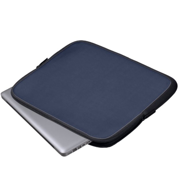 Denim Einfarbig Laptopschutzhülle (Vorne Knopf)