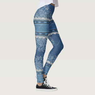 Denim entworfene Leggings