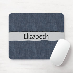 Denim Fabric, Denim Texture, Blue Denim, Ihr Name Mousepad