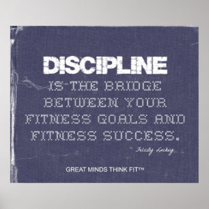 Denim for Fitness Discipline Poster