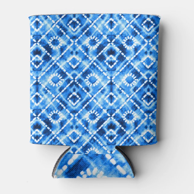 Denim Gefärbte Krawatte Texture: Moderne Eleganz. Dosenkühler (Vorderseite)