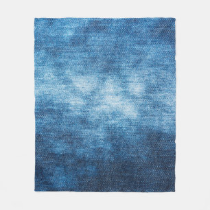 Denim getragen Textur für Hintergrund. Jeans Fleecedecke