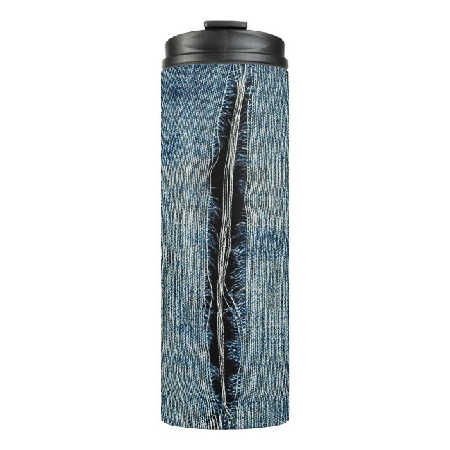 Denim-Inspiriert Thermosbecher (Vorderseite)