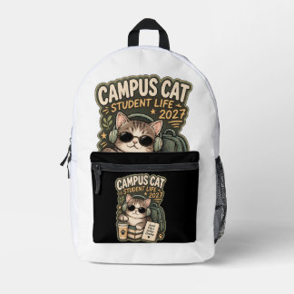 Denim-Jacke Bedruckter Rucksack