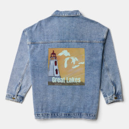 Denim-Jacke Great Lakes Wearable Art Jeansjacke
