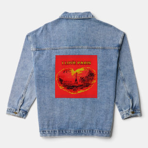 Denim-Jacke ich liebe paris Jeansjacke