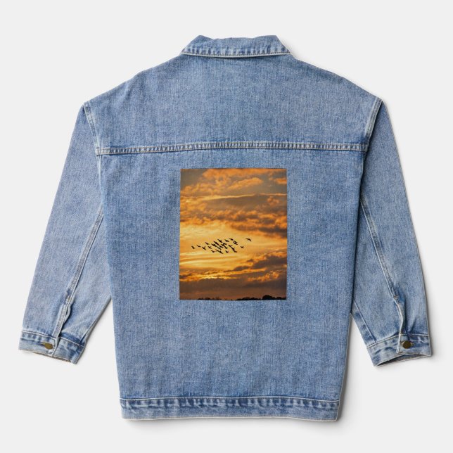 Denim-Jacke Jeansjacke (Rückseite)