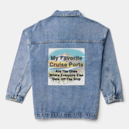 DENIM-JACKE - Meine Lieblings-Kreuzfahrthäfen Jeansjacke
