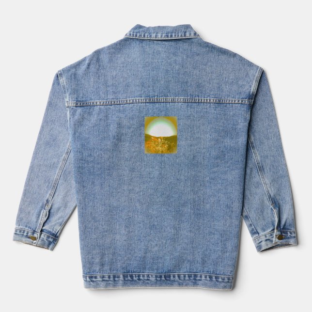 Denim Jacket FRAUEN EIN GLÜCKLICHES WELTDESIGN Jeansjacke (Rückseite)
