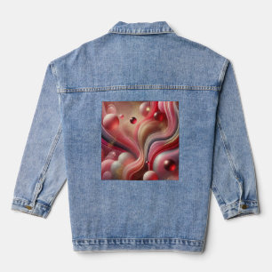 Denim Jacket mit Abstraktem Kunstpatch Jeansjacke