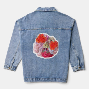 Denim Jacket mit Blume Jeansjacke
