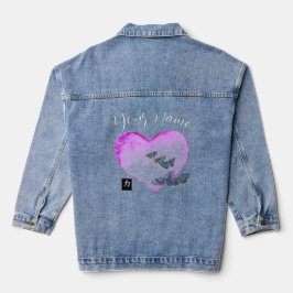 DENIM JACKET MIT HERZ & SCHALTFLÄDEN INDIVIDUELLE  JEANSJACKE
