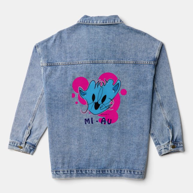 Denim Jacket with graffiti style design byfilixne Jeansjacke (Rückseite)