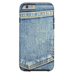 Denim Jeans Pocket Blue Stoff Mode reich Tough iPhone 6 Hülle