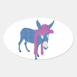 Denim Jenny Ovaler Aufkleber