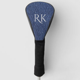 Denim Look Monogram Golf Headcover