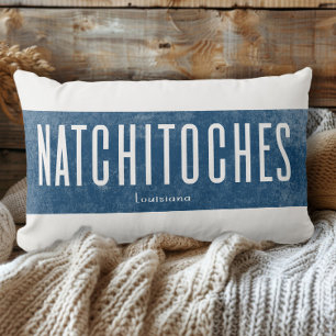 Denim-Look Natchitoches Louisiana State Lendenkissen