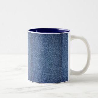 Denim-Look Two-Tone Tasse