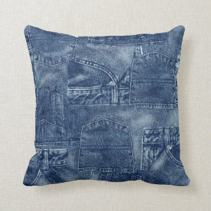 Denim material kissen