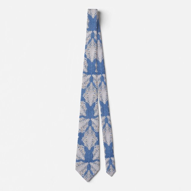 Denim mit Leerlaufwiederholung Krawatte (Vorderseite)