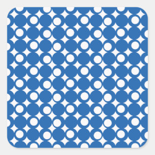 Denim Mod Ball Design @ Emporio Moffa Quadratischer Aufkleber