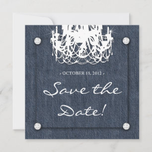 Denim n Diamonds Weditation Chandelier 1 Save The Date
