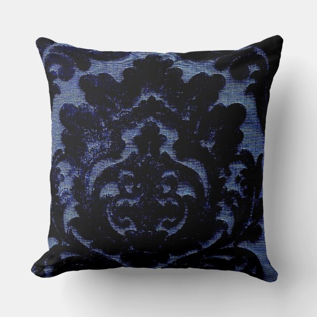 Denim Navy Blue Kissen (Vorderseite)
