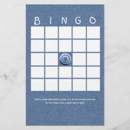 Denim Niedlich als Button Bingo