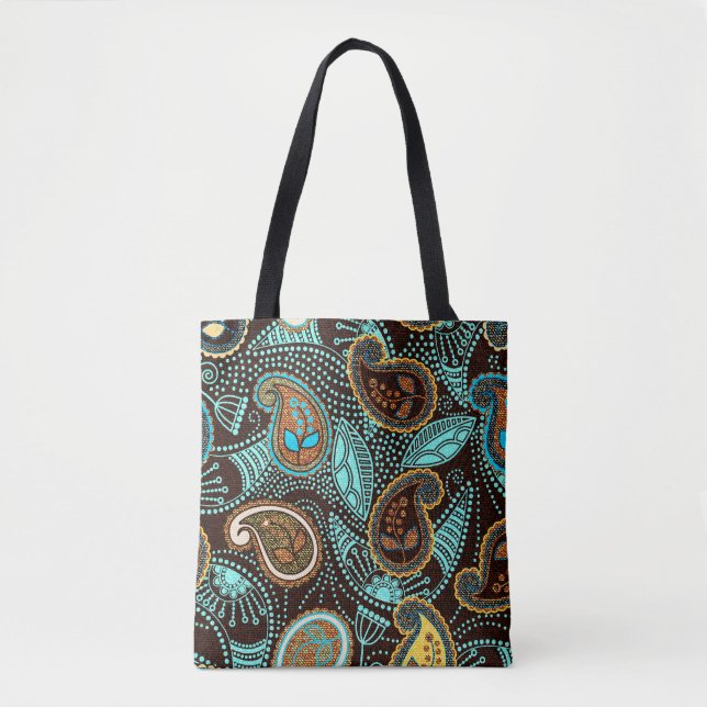 Denim Paisley: Nahtlose Jeans Texturmuster (Vorderseite)