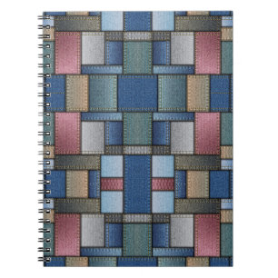 Denim Patchwork Notizblock